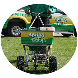 Shakopee spring touch lawn and pest control company lawn truck